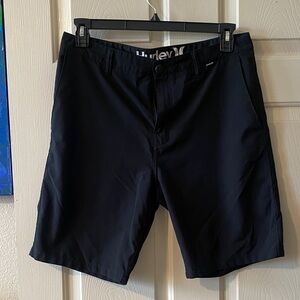 Hurley Black Flat Front Men's Shorts